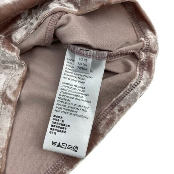 UO Velvet Puff Sleeve Bustier Blouse XS Pink - Picture 4 of 6